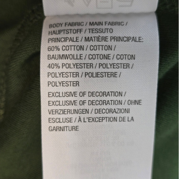 Quacker Factory Green Sun Flower Embroidered Bling Design Long Sleeve Top L - Picture 6 of 6